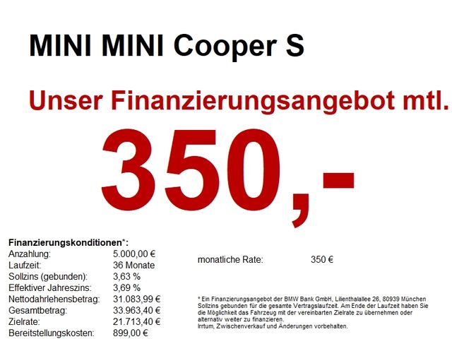 MINI Cooper S *PANO*HEADUP*NAVI