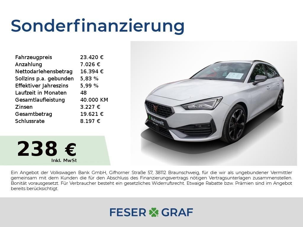 Cupra Leon 1.5 eTSI Sportstourer DSG Kamera/ACC/SHZ