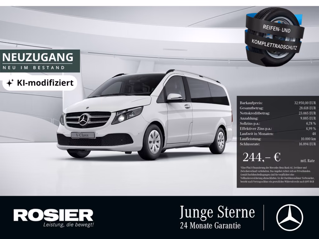 Mercedes-Benz V 220 d RISE Lang AHK NAVI KAMERA SHZ KLIMA BT