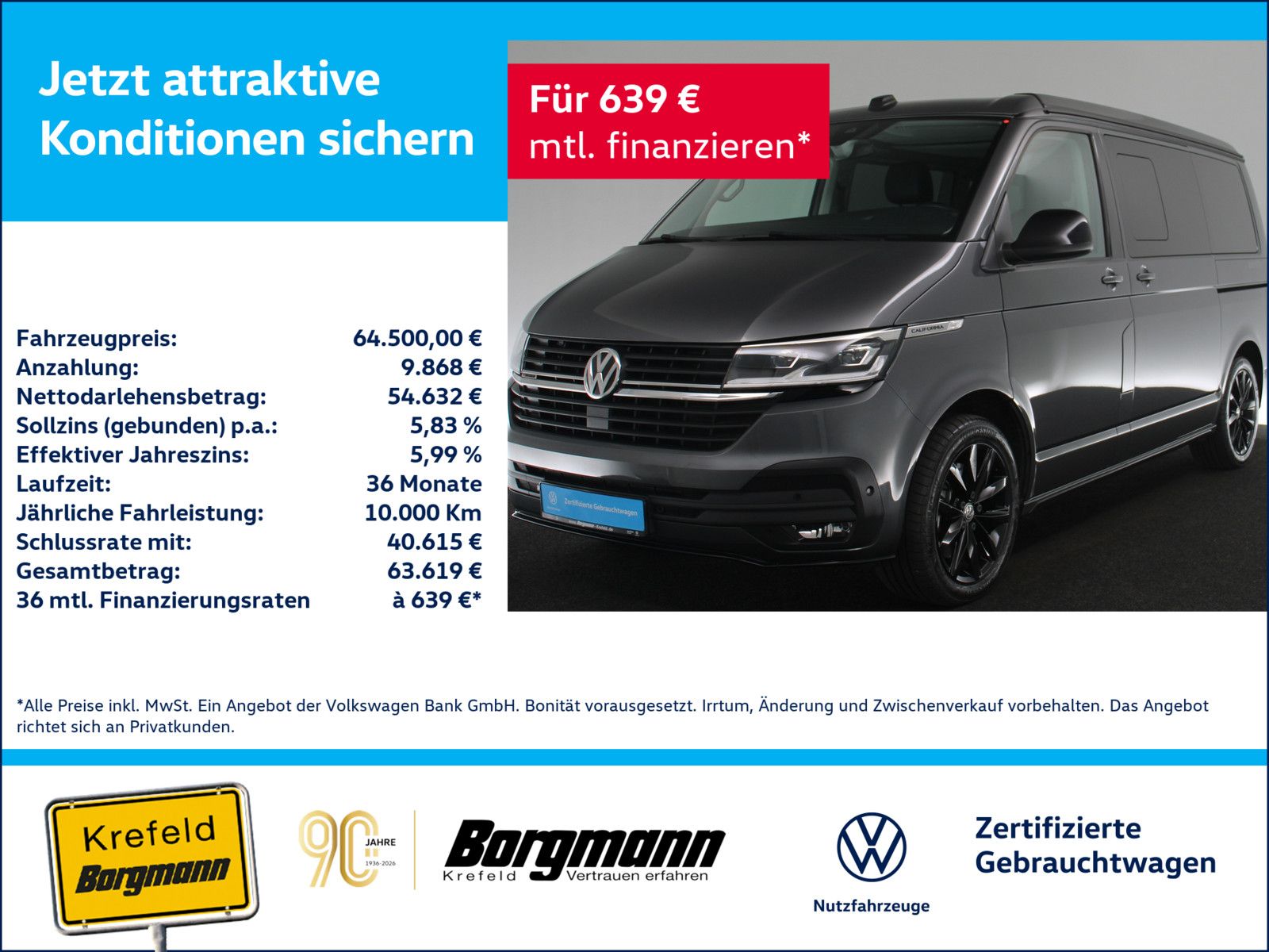 Volkswagen T6.1 California 2.0 TDI California Beach Tour 4M