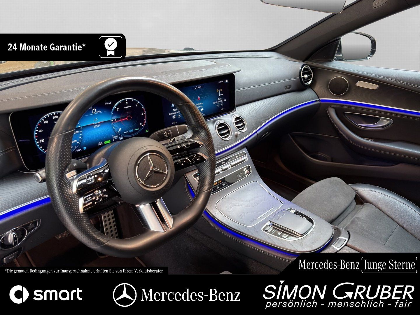 Fahrzeugabbildung Mercedes-Benz E 300 T d 4M AMG Line Distronic Ambi Widescr AHK
