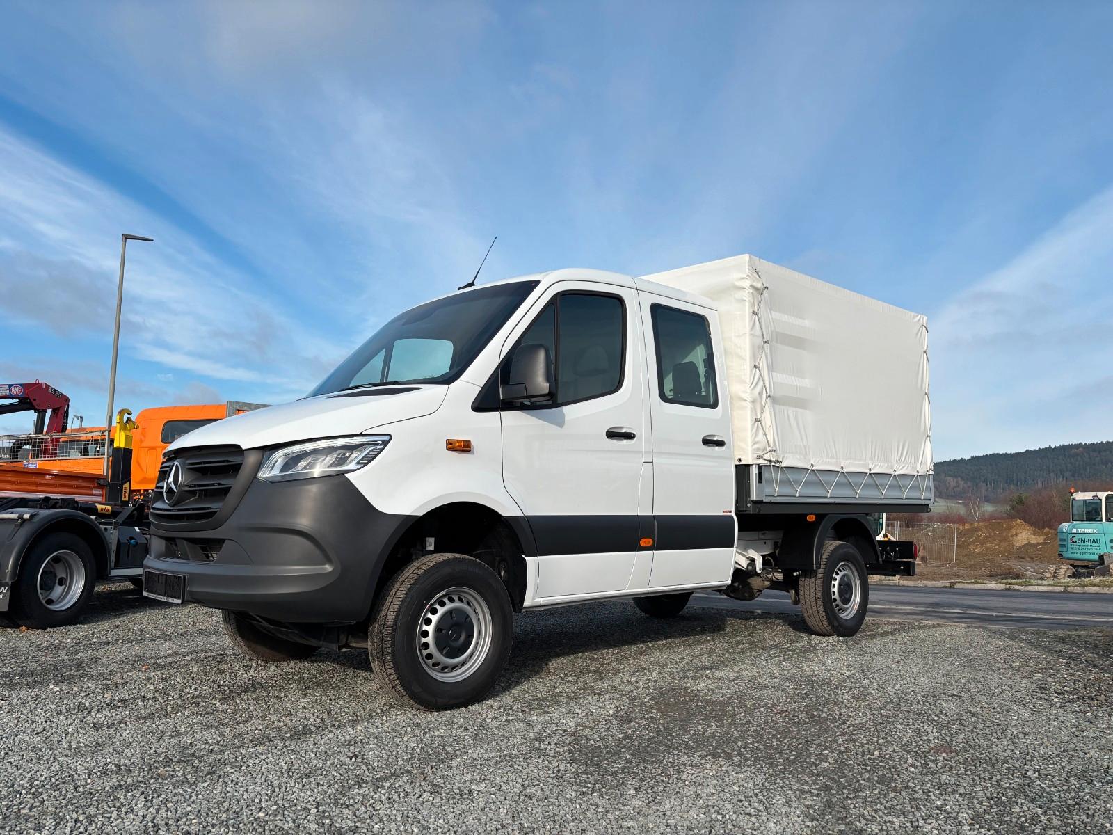 Mercedes-Benz Sprinter 319 CDI 4x4 Pritsche Plane 3,5 to. AHK