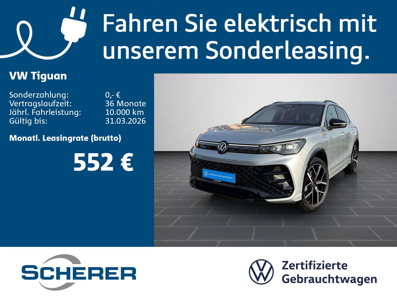 Volkswagen Tiguan 1.5 eHybrid DSG R-Line AHK+Pano+HuD+360°+