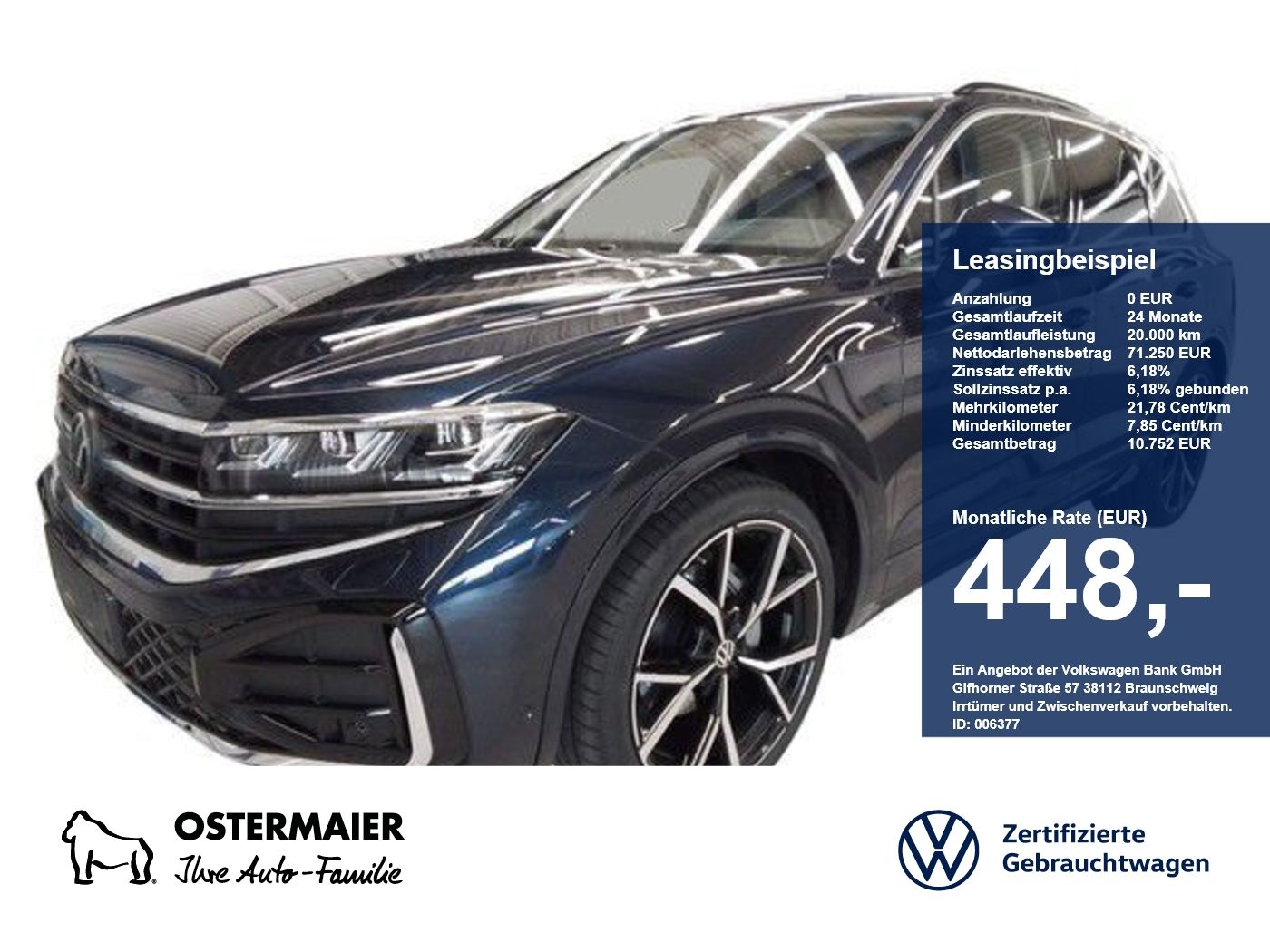 Volkswagen Touareg R-LINE 3.0TDI 286PS NP.126T STDHZG.AHK.L