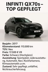 Andere infiniti QX70s - Andere mit Benzin-Antrieb: Geländewagen