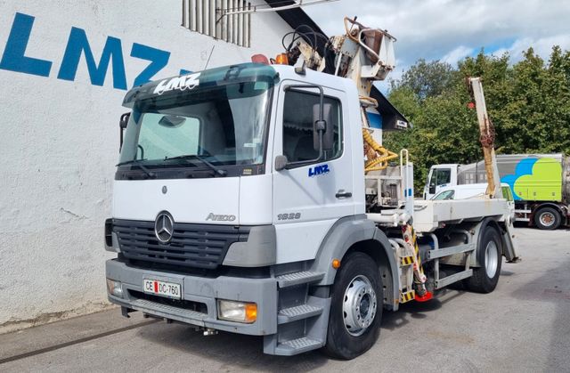 Mercedes-Benz ATEGO 1828 4X2 ABSETZKIPPER + KRAN KLIMA 1.HAND