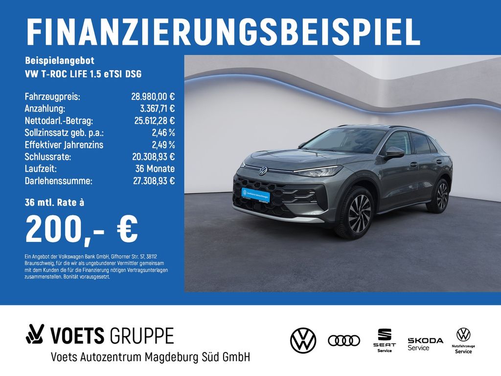 T-ROC LIFE 1.5 eTSI DSG LED+NAVI+KAMERA+ACC+IDA