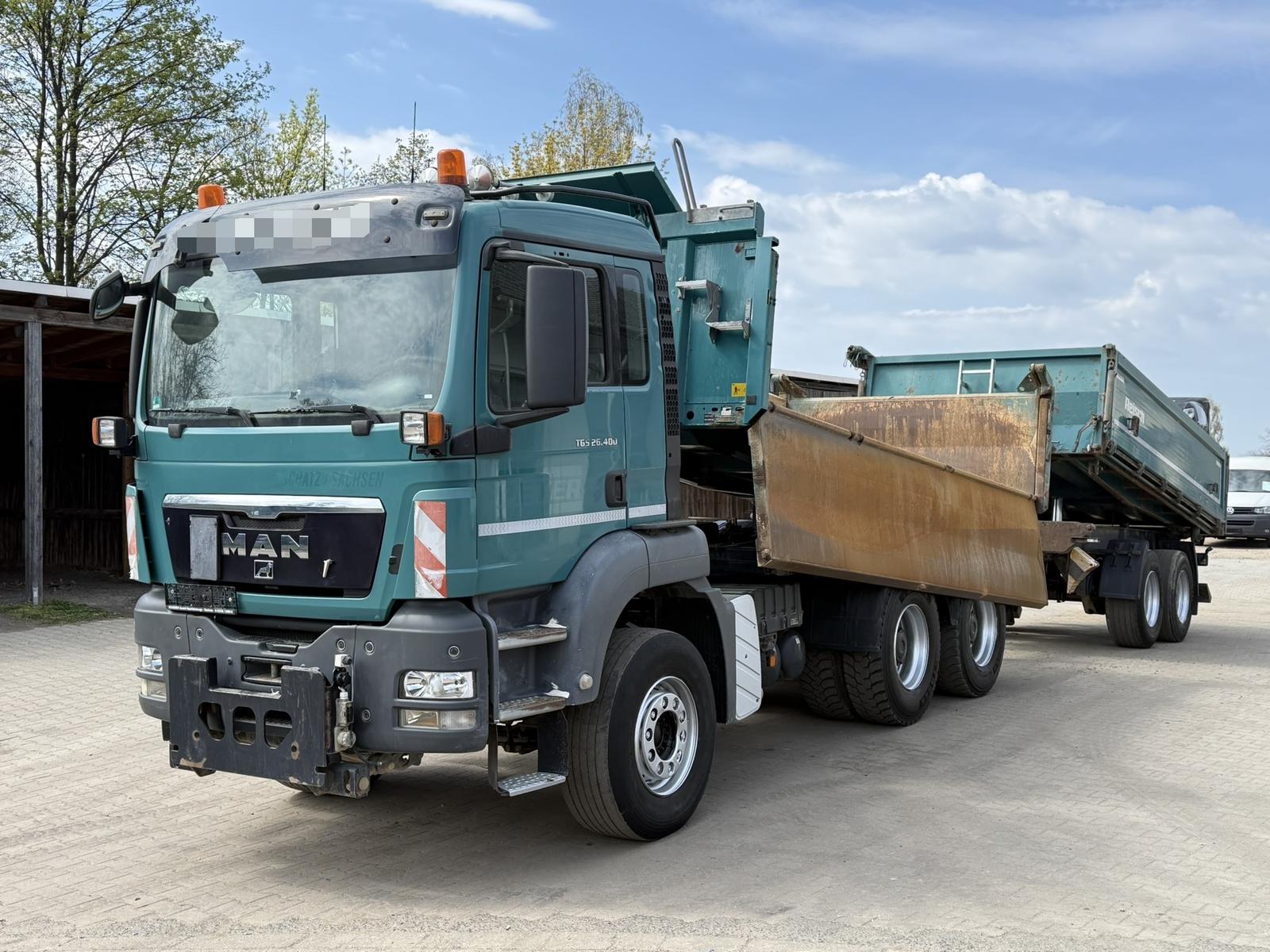 MAN TGS26.400 6x4*Bordmatik*Meiller*9t Vorderachse