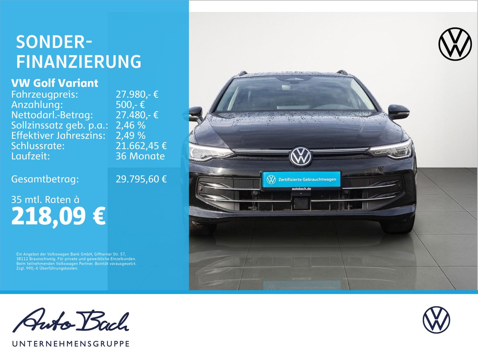Volkswagen Golf VIII Variant Goal 1.5 eTSI DSG Navi LED ACC, миниатюра 2