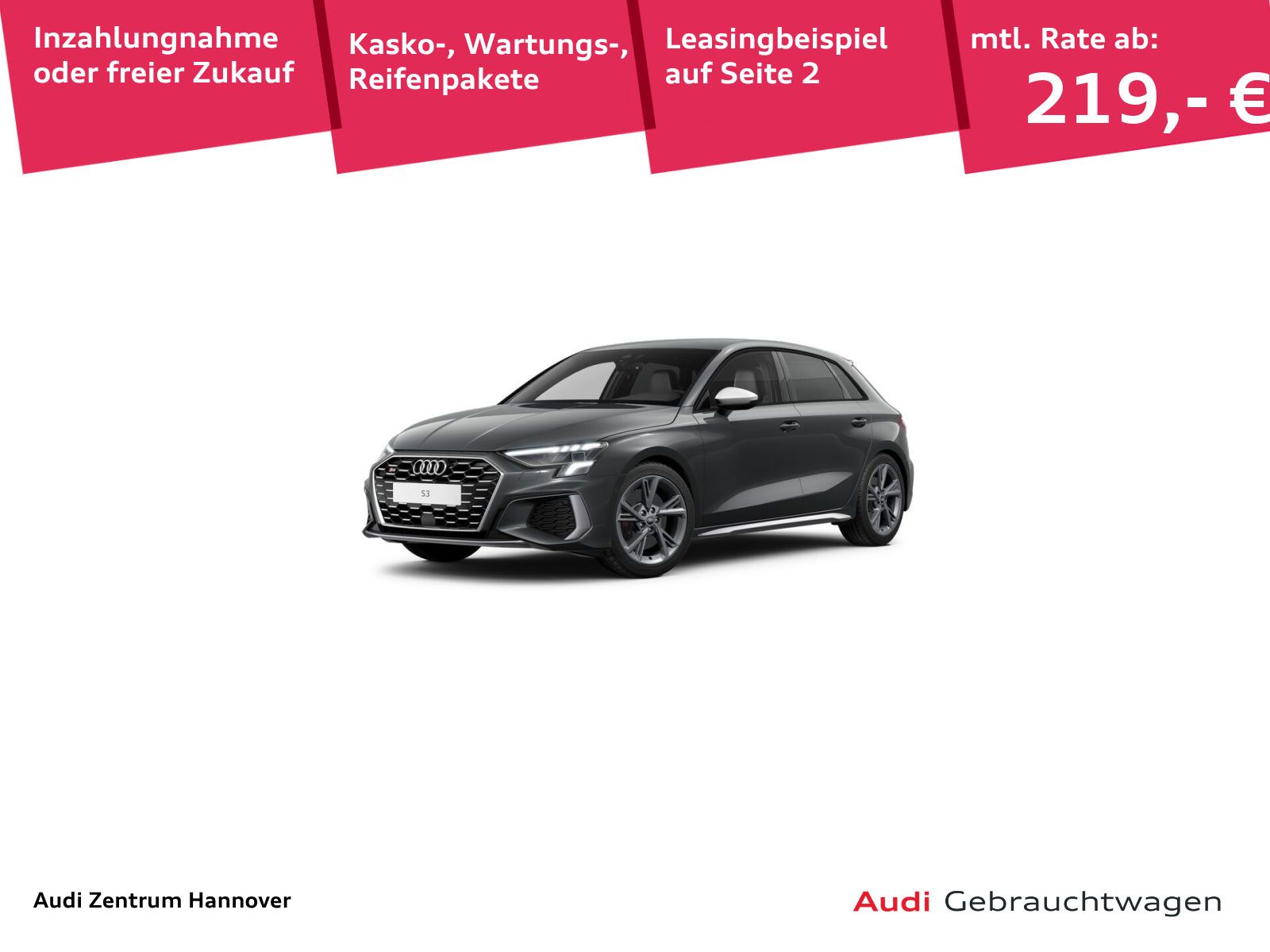 Audi S3 Sportback 2.0 TFSI quattro Kamera Navi virtua