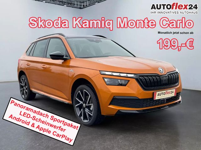 Skoda Kamiq Monte Carlo 1,5 TSI Klimaa/Spur/LED/Pan...