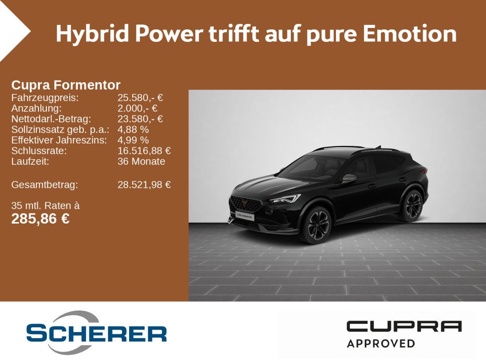 Cupra Formentor 1.4 TSI eHybrid SHZ RFK FULL LINK  GJR