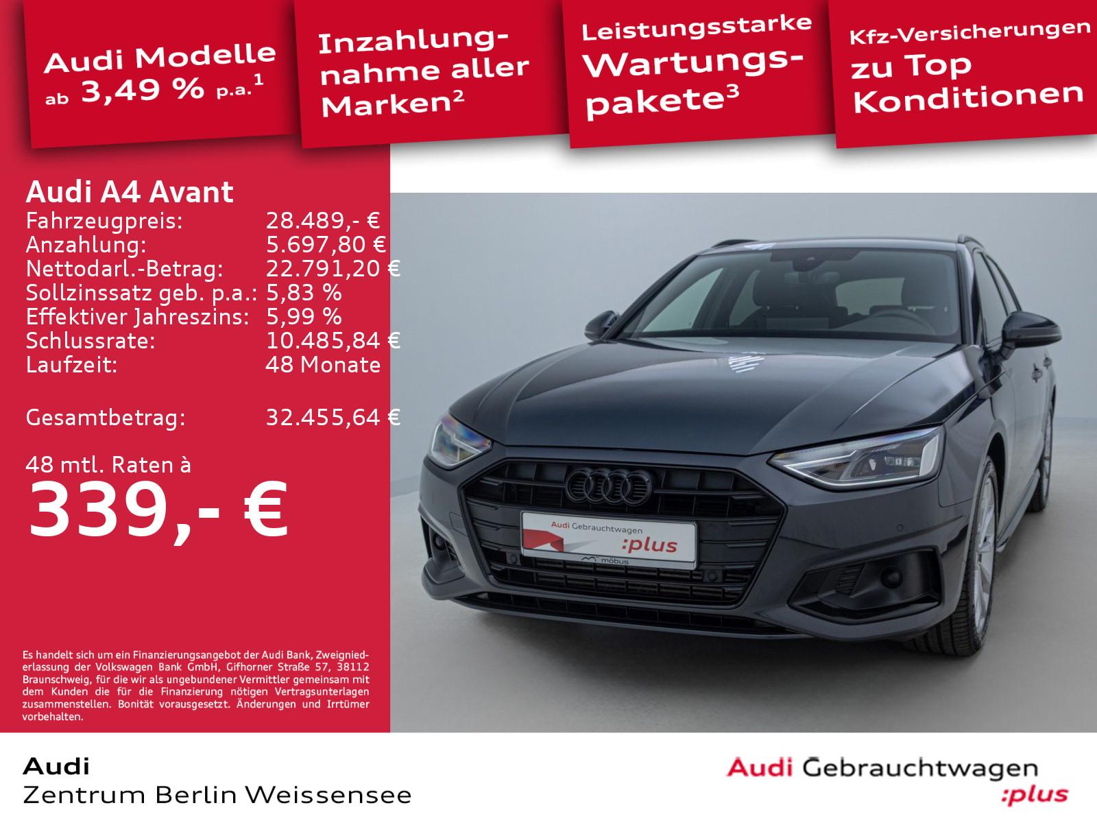 Audi A4 Avant 40 TFSI advanced S-TRO*S-LINE*AHK*ACC*R, миниатюра 2
