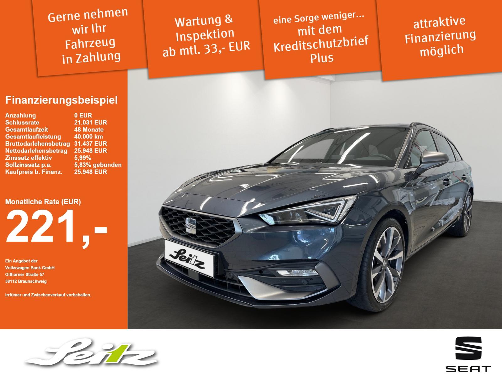 Seat Leon Sportstourer 2.0 TDI FR *MATRIX*PANO*BEATS*
