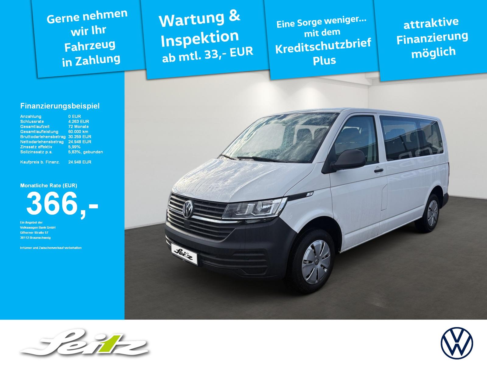 Volkswagen T6.1 Kombi 2.0 TDI KR *9S*DAB*KLIMA*BLUETOOTH*
