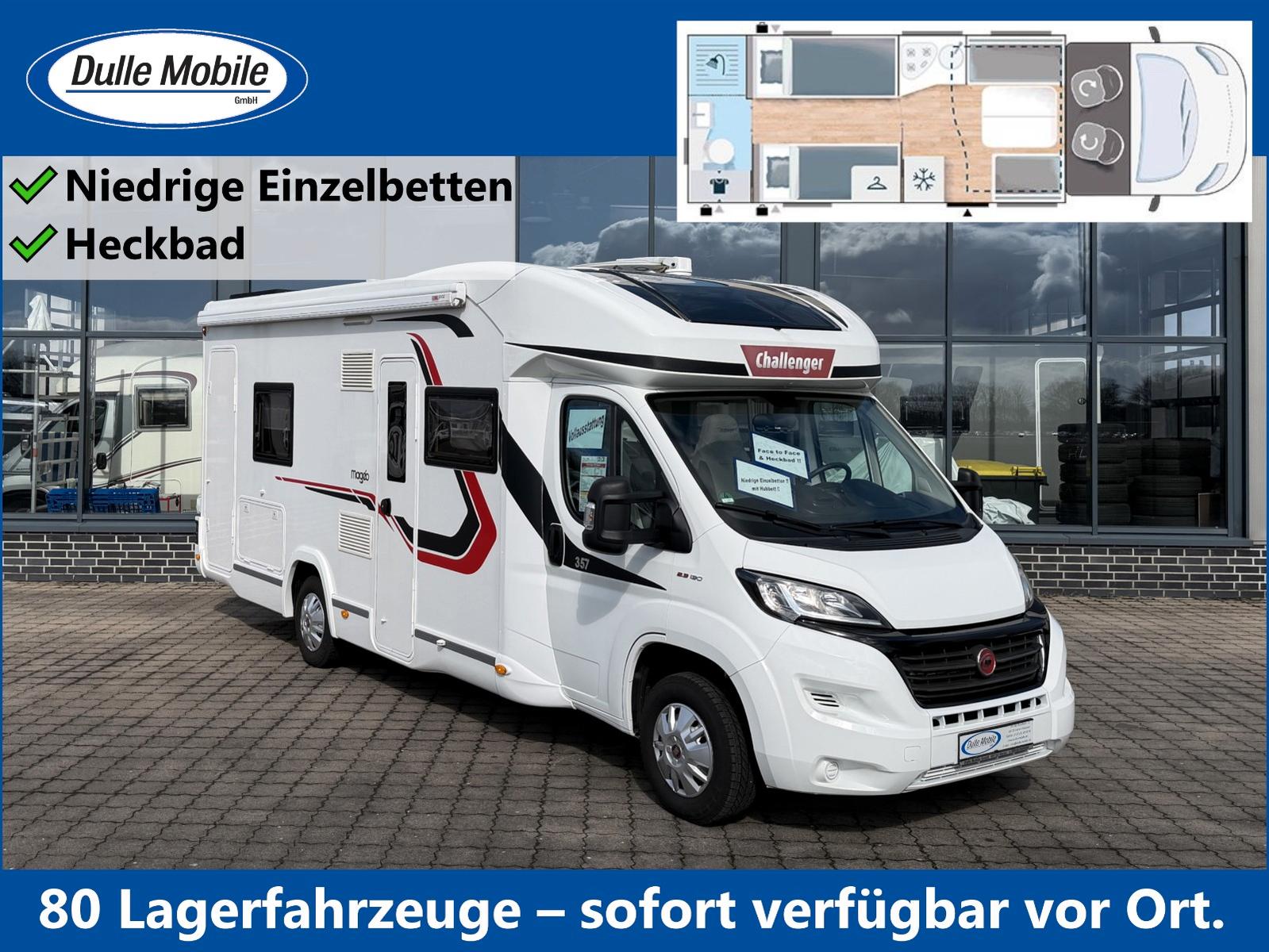 Challenger 357 Mageo * NIEDRIGE EINZELBETTEN / HECBAD *