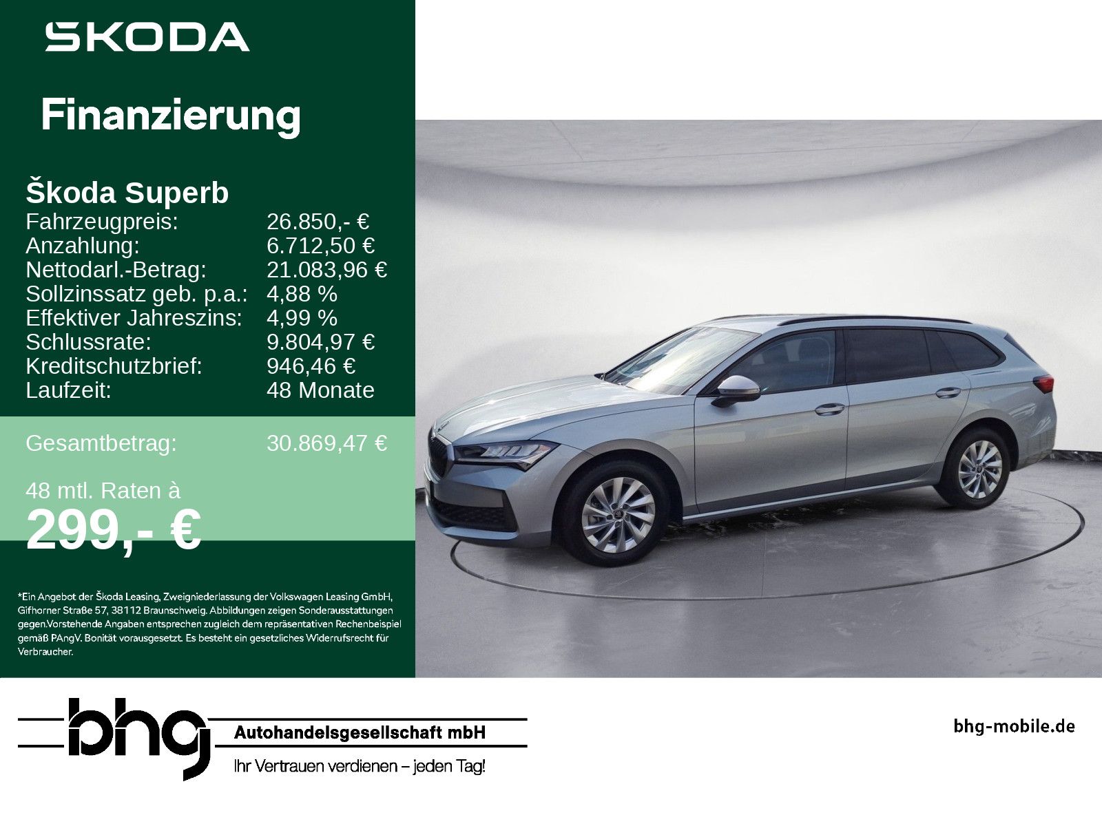 Skoda Superb Combi 1.5TSI mHEV DSG Essence *ACC*NAVI*L