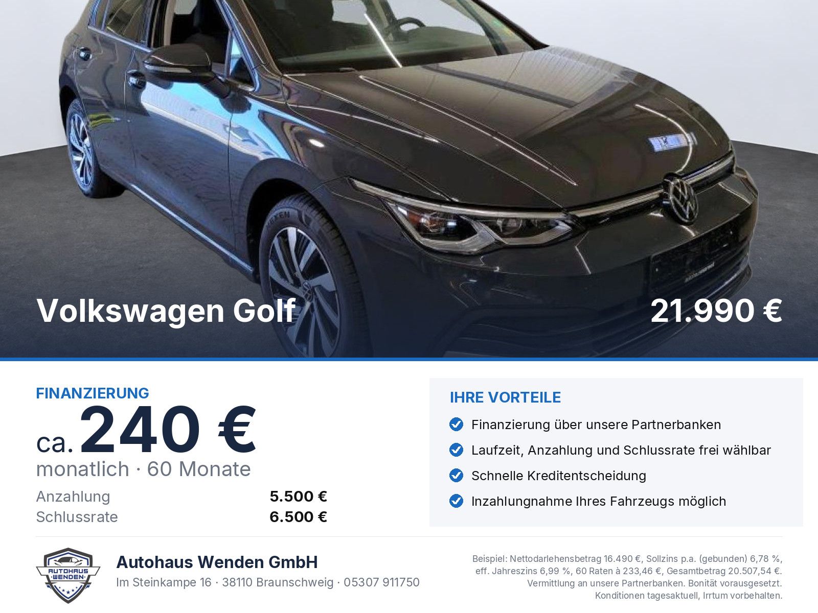 Volkswagen Golf 1.4 eHybrid DSG Style /Navi/Business Premiu