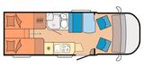 Hobby Optima ONTOUR Edition V65 GE, 1. Hand, 18.200 km - Hobby Optima ONTOUR Edition
