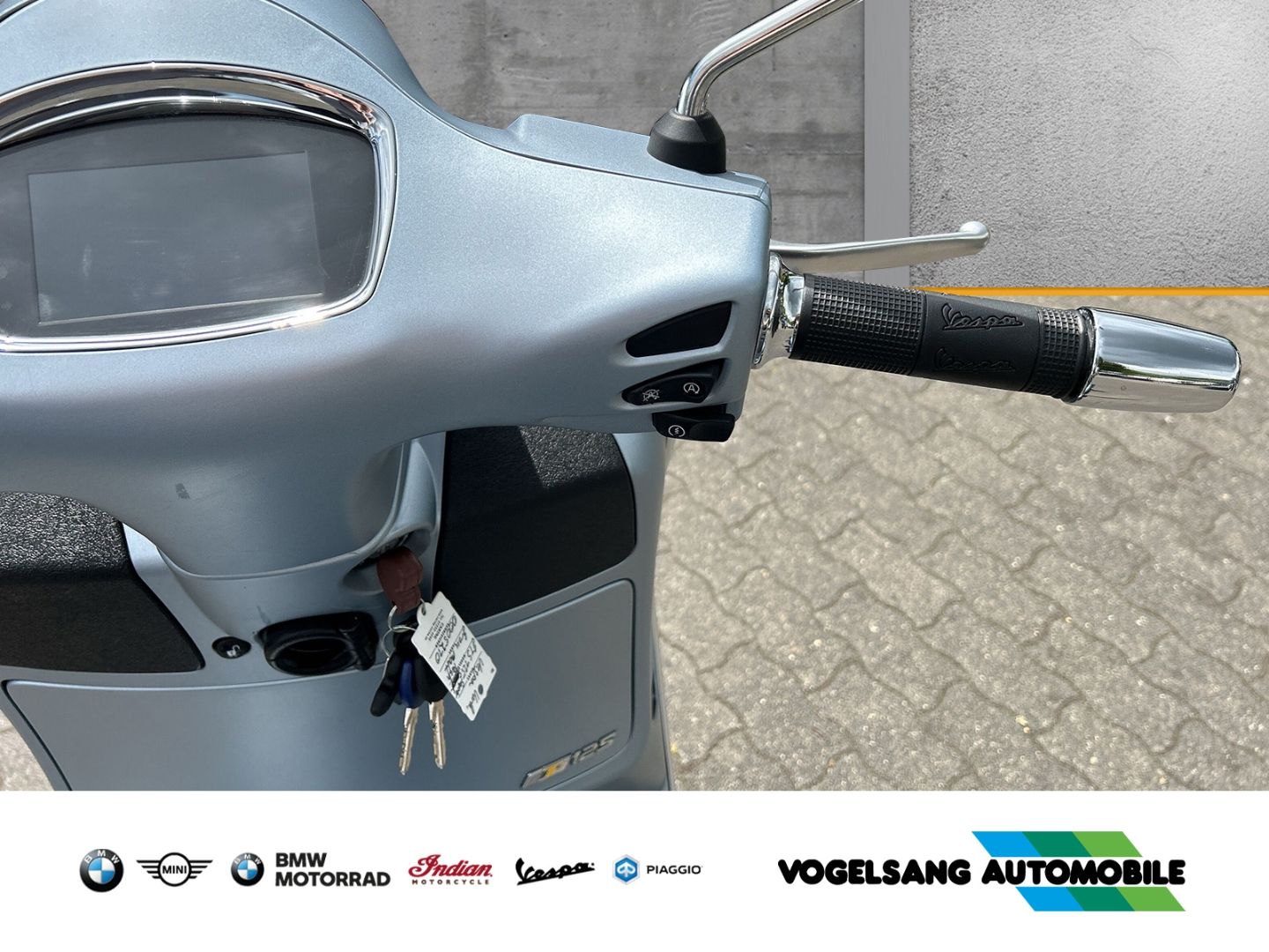 Fahrzeugabbildung Vespa GTS 125 Super Tech, Gepäckträger in Chrom, Topca