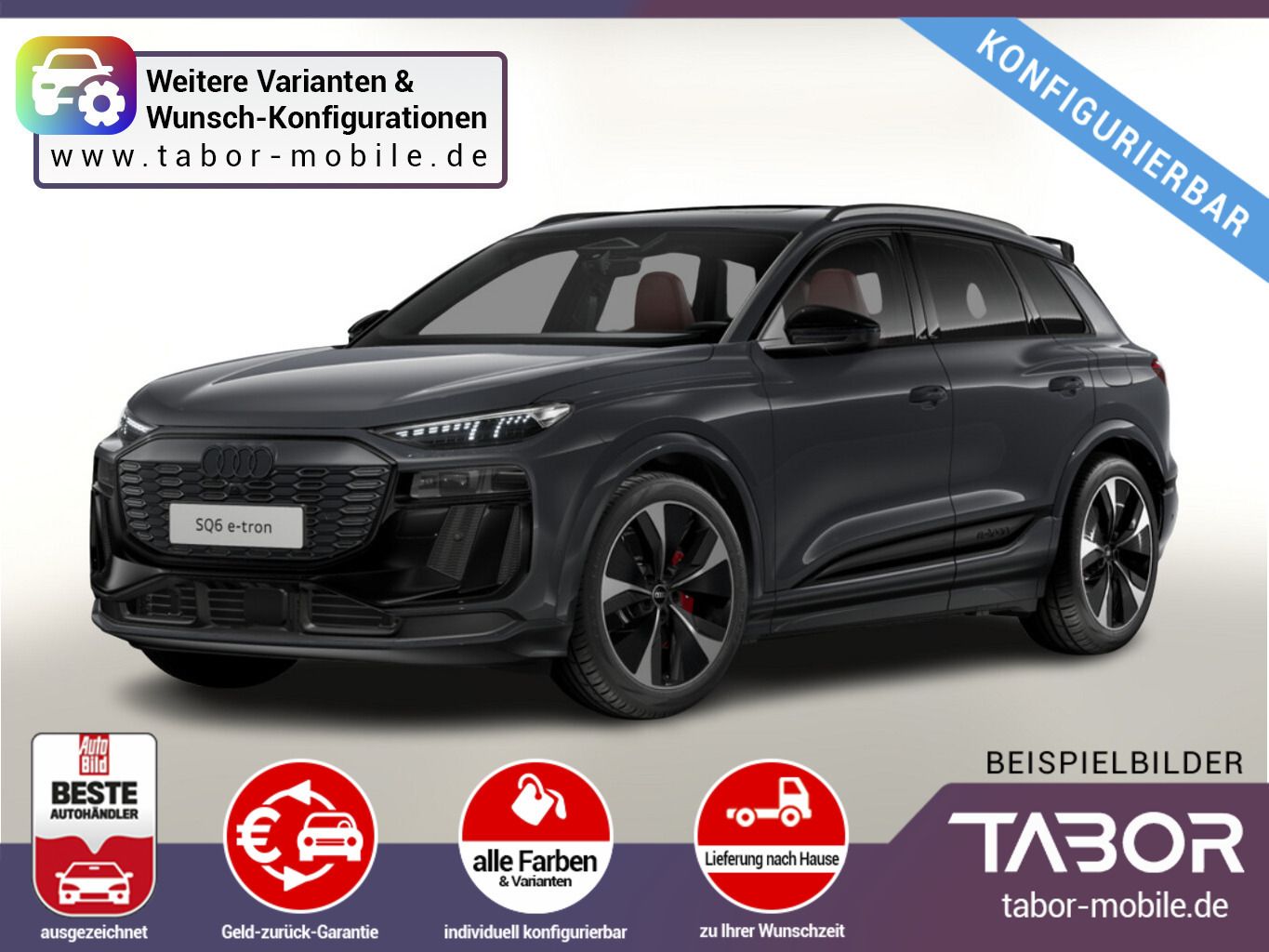 Audi SQ6 e-tron 489 LED+ Nav Kam360 ACC PDC+ SHZ 20Z