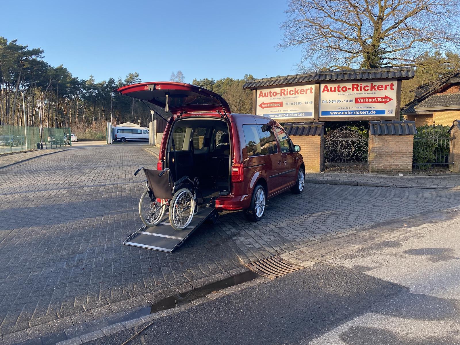 Volkswagen Caddy Trendline Rollstuhlumbau, Navi, SIHZ, Klim