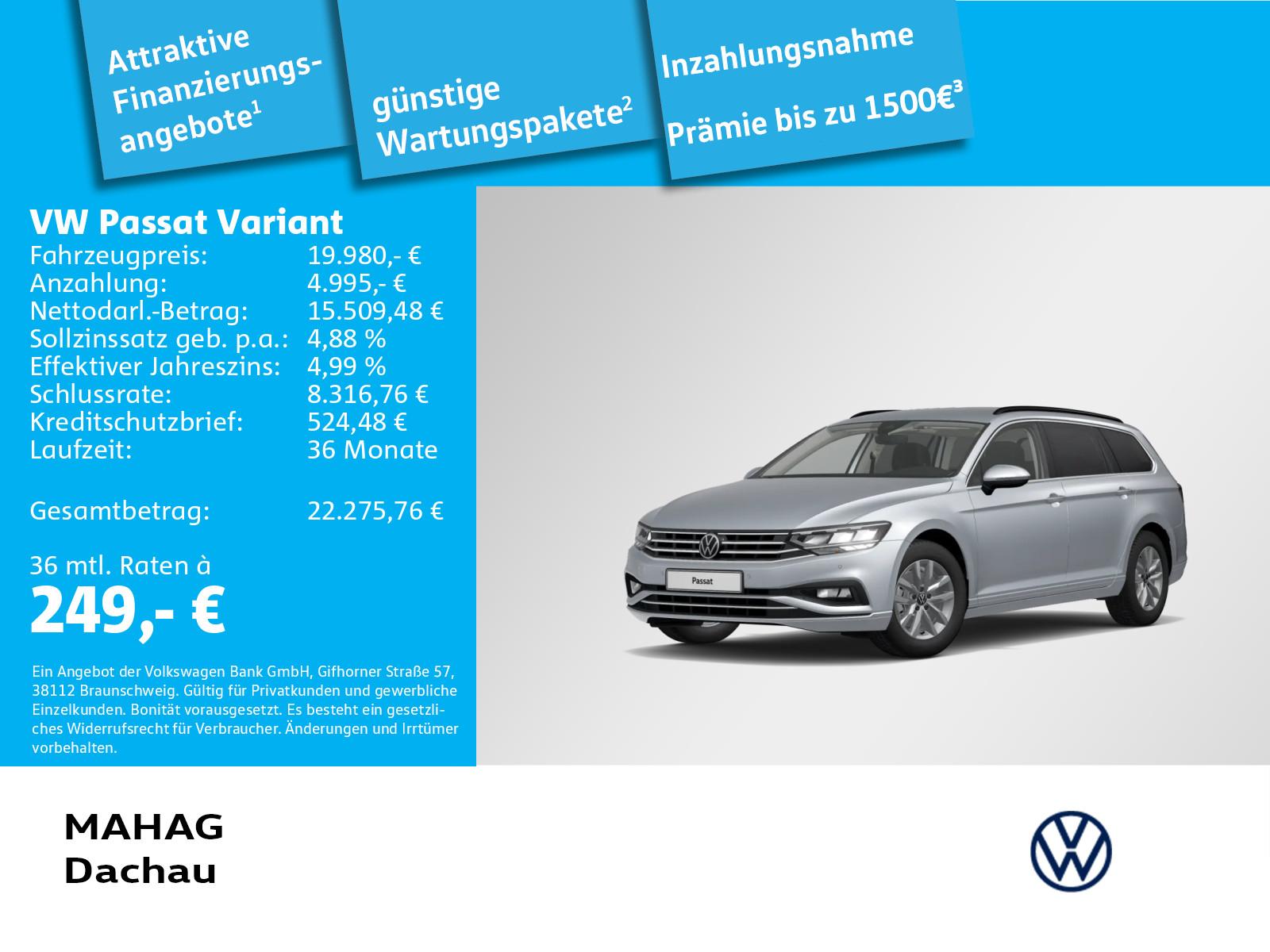 Volkswagen Passat Variant 2.0 TDI Business AHK Navi LED eKl