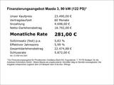 Mazda 3 e-SKYACTIV+SOMO 2024+6JAHRE GARANTIE !! - : Schwarz, Limousine, Garantie