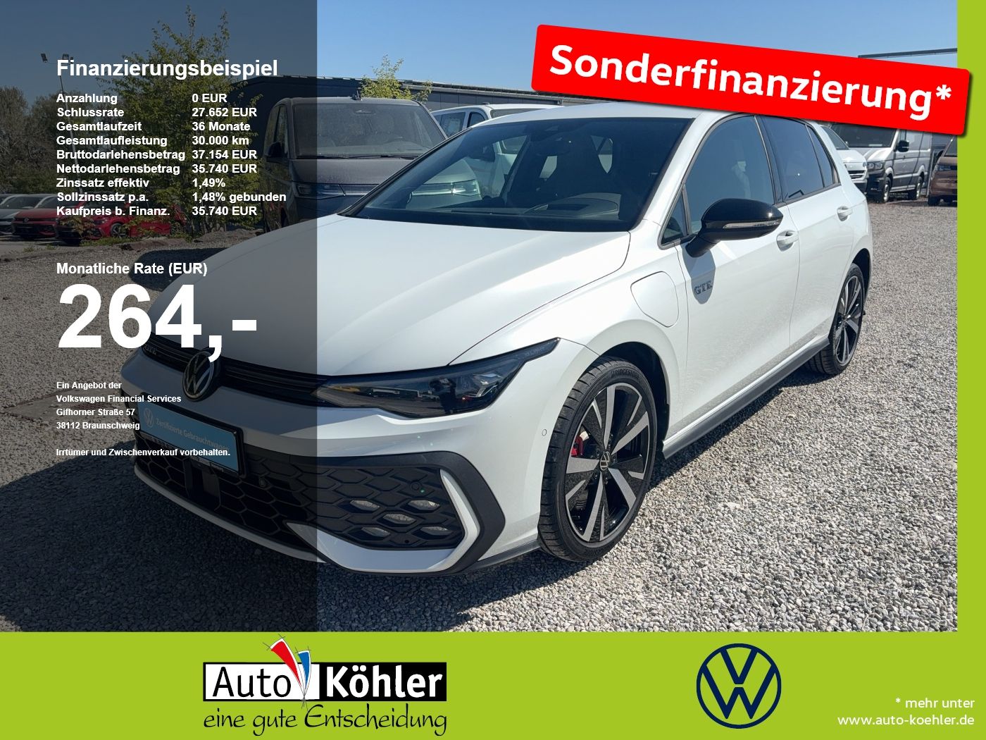 Volkswagen Golf GTE TSI eHybrid DSG AHK/CarPlay/Kamera/360
