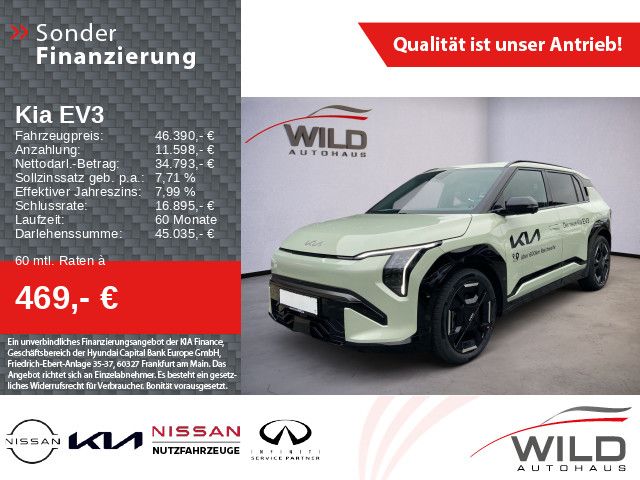 Kia EV3 GT-Line 81,4kWh, LM-Felgen, SHZ, Klima, Navi