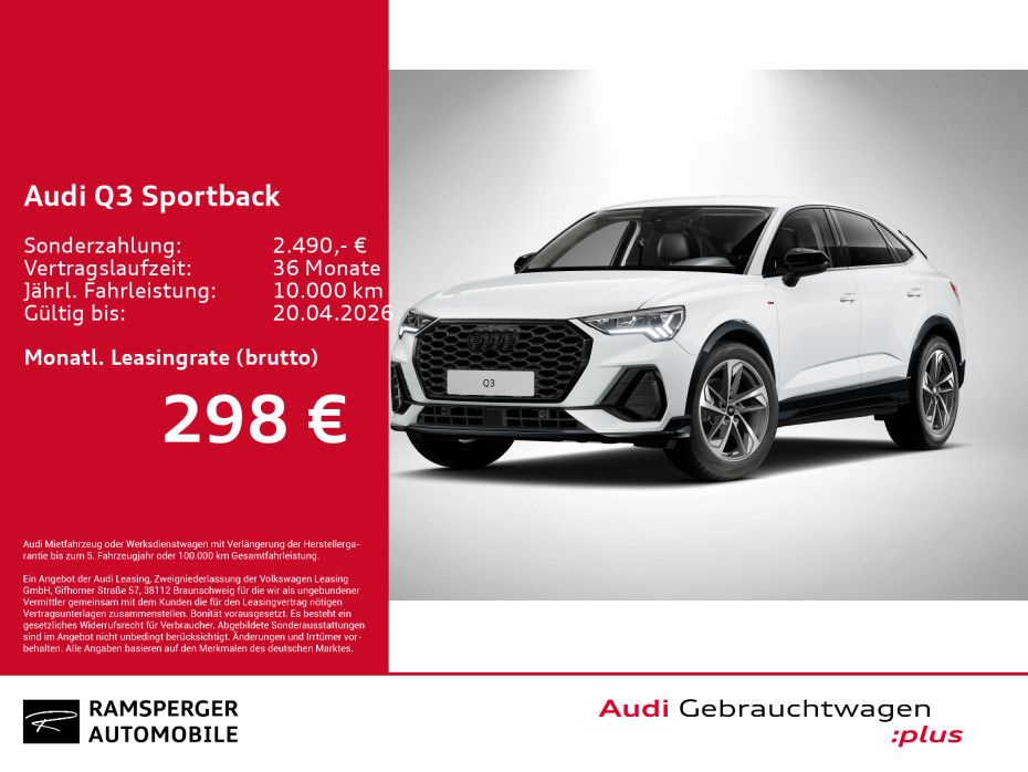 Audi Q3 Sportback S line 35 TFSI LED ACC Kamera AHK