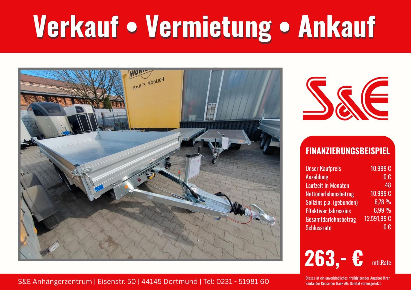 Humbaur PKW Dreiseitenkipper 3500 kg HTK3500.41