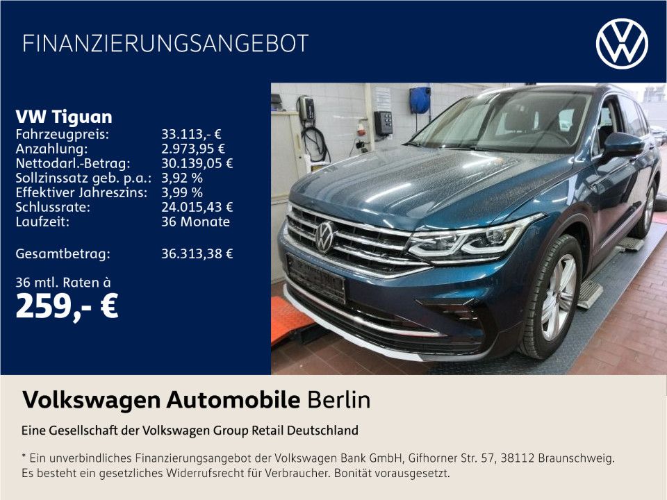 Volkswagen Tiguan 2.0 TDI DSG Elegance 4Motion Navi LED
