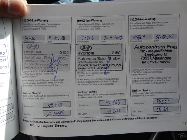 Fahrzeugabbildung Hyundai i30 Trend/2.Hd/Klima/PDC/70TKM/
