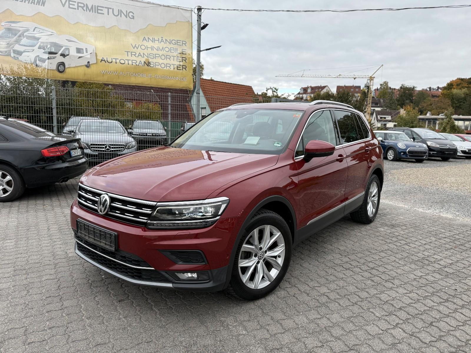Volkswagen Tiguan Highline 4Motion HuD AHK Pano. LED Navi+