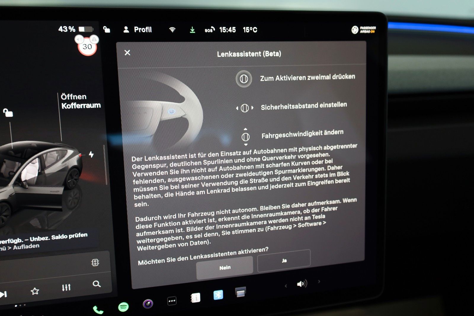 Fahrzeugabbildung Tesla Model 3 ,Leder,Navi,LED,4xSH,Panorama,Autopilot