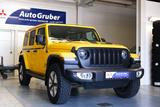 Jeep Wrangler Unlimited Sahara ALPINE*AHK*Pano*DAB*Ab - Jeep Wrangler mit Benzin-Antrieb: Leder, Geländewagen, Klimaanlage