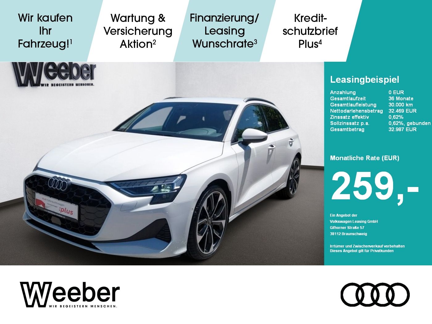 Audi A3 Sportback advanced *SHZ*NAVI*LED*KAMERA*AHK*