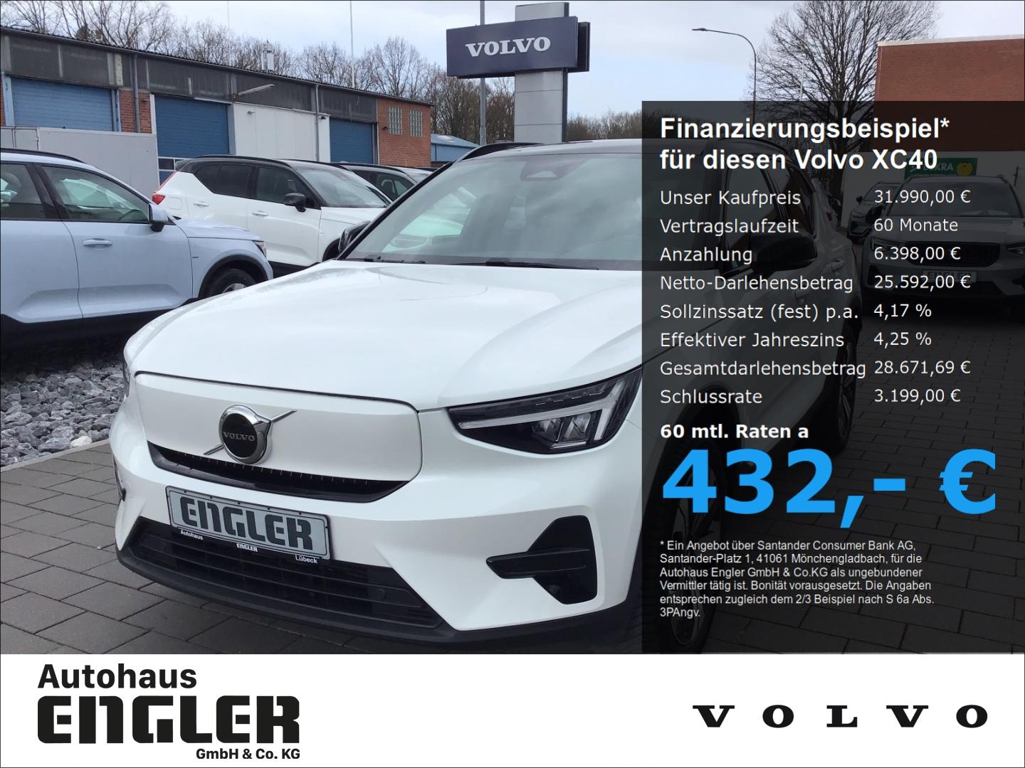 Volvo XC40 Plus Recharge Pure Electric Stdhzg. Cam AHK