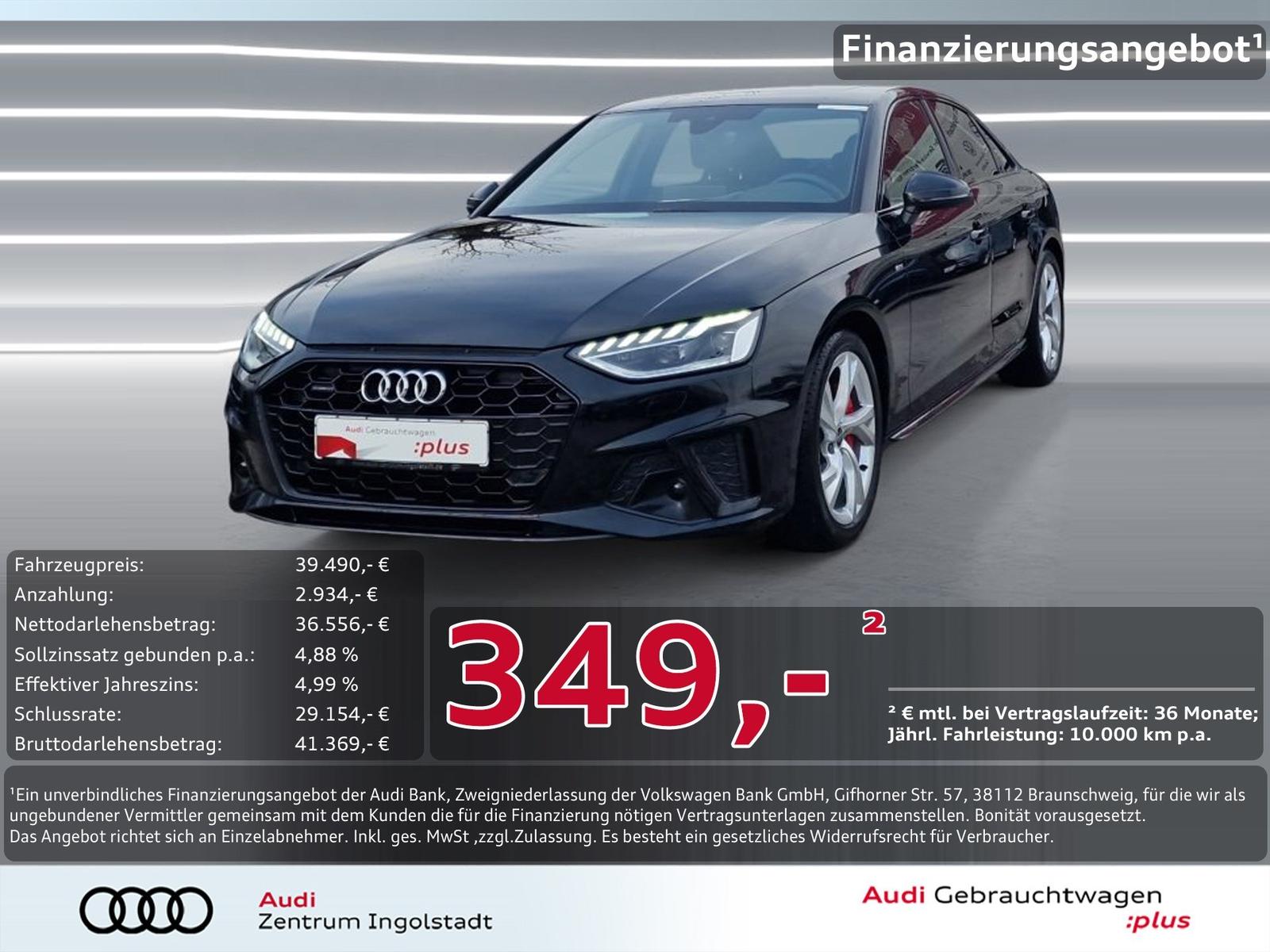 Audi A4 Limousine 40 TDI qu S line MATRIX HuD MASSAGE