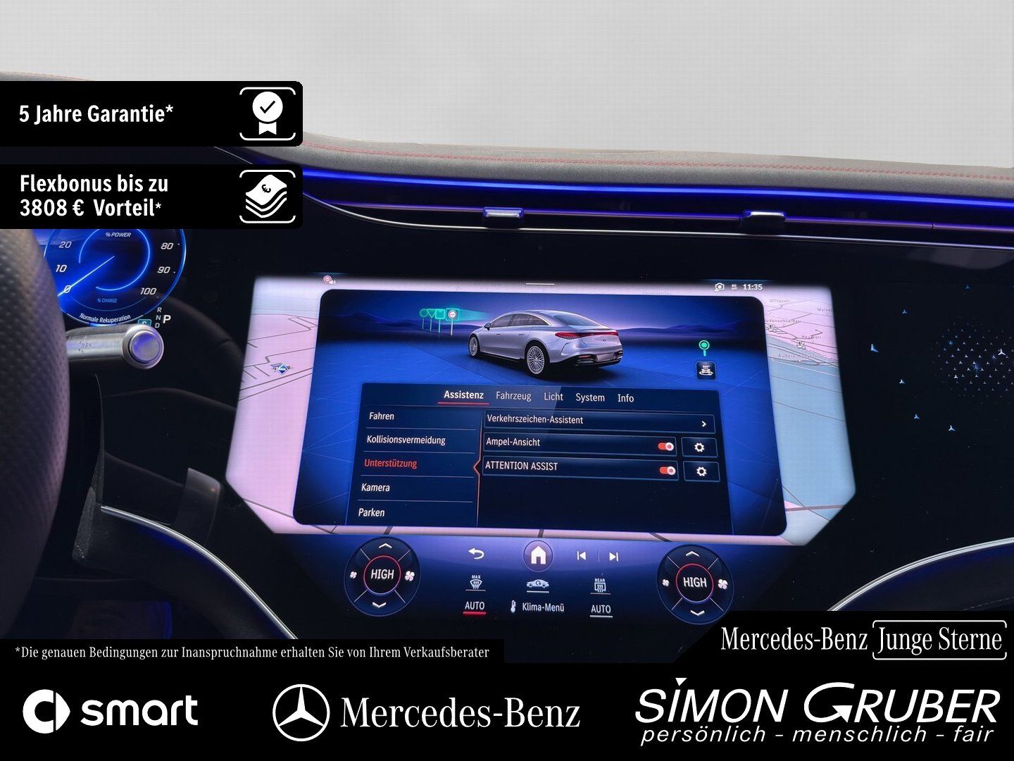 Fahrzeugabbildung Mercedes-Benz EQS 450 4M AMG Night Premium+ Mod 2025 118Kwh