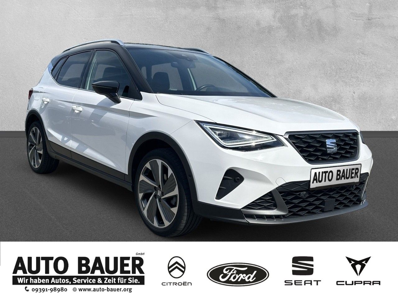 Fahrzeugabbildung SEAT Arona FR 1.0 TSI 110 PS 6-Gang-Kamera*1Hnd* - mit KI generiert/bearbeitet