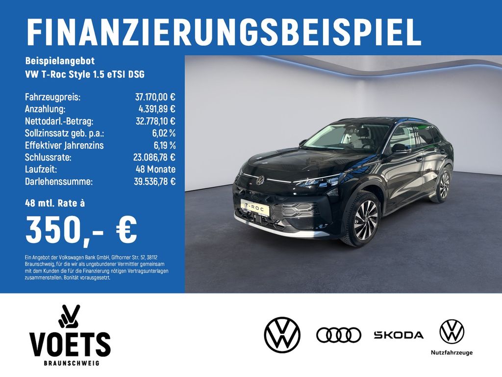 T-Roc Style 1.5 eTSI DSG IQ.LIGHT+KEYLESS+NAVI