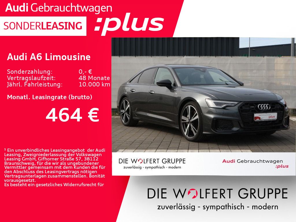 Abbildung Leasingangebot Audi A6 Limousine S line 50 TFSI e quattro *0,5%*PANO