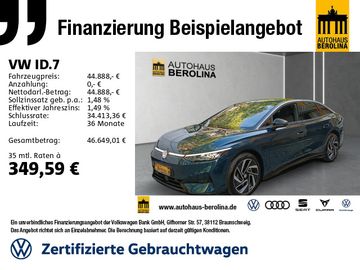 Volkswagen Leasingangebot: Volkswagen ID.7 Pro *IQ-MATRIX*AHK*360°*ACC*NAV*WärmeP*