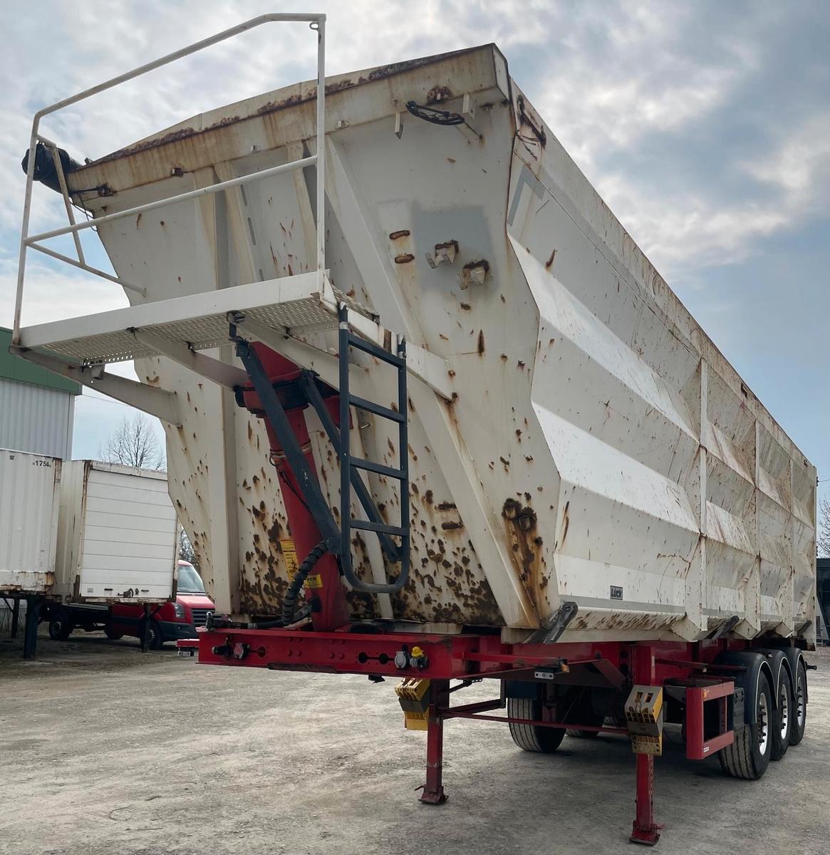 Lück SKF 35  55m³ Stahlmulde Kipper Alcoa Liftachse