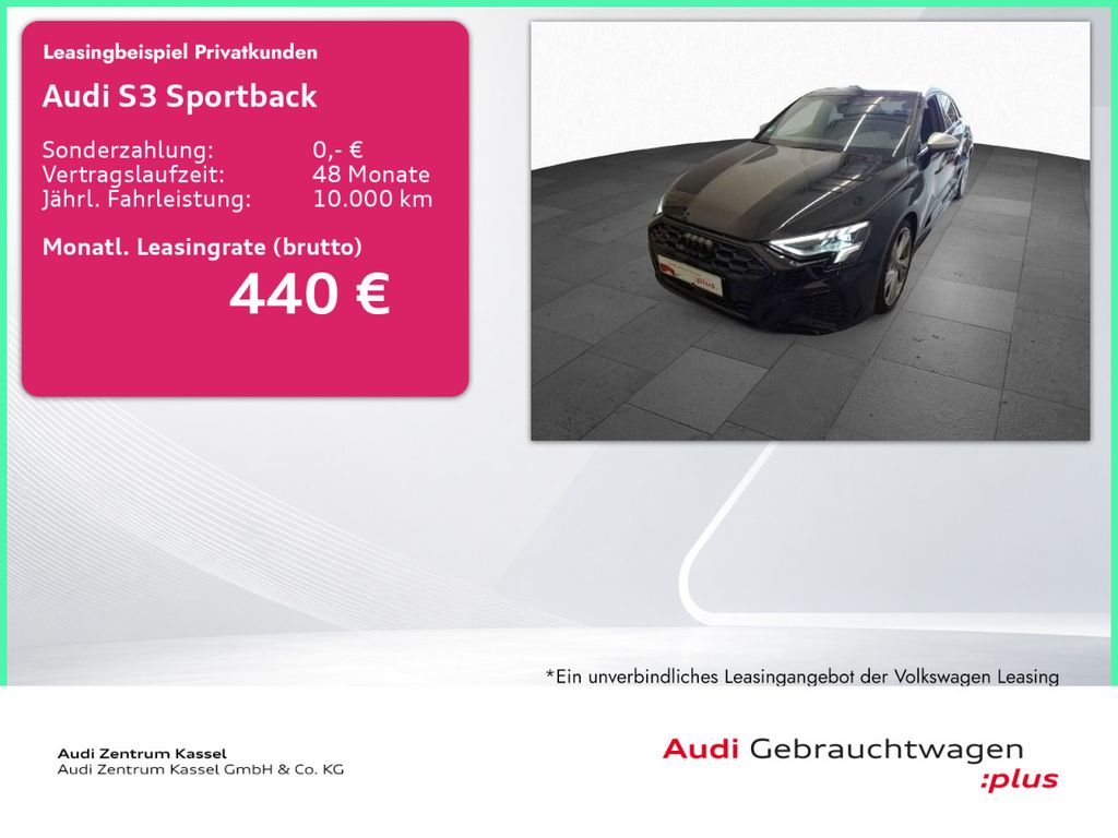S3 Sportback 2.0 TFSI LED PDC+ Carplay SitzHZG