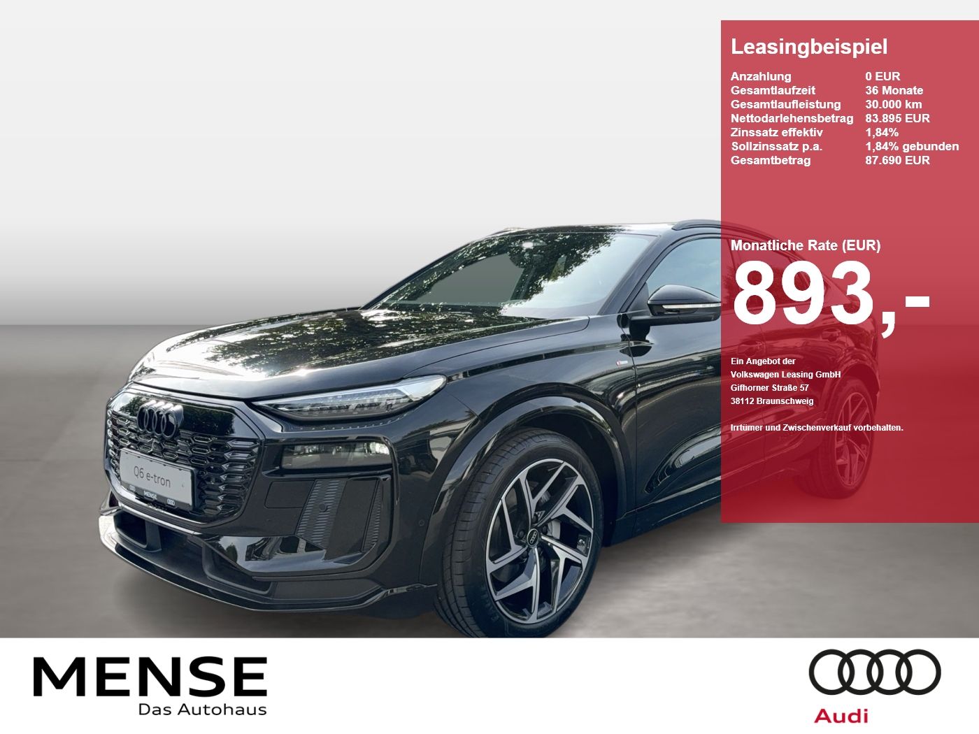 Audi Q6 Sportback e-tron quattro 315 kW AHKPano|Luft