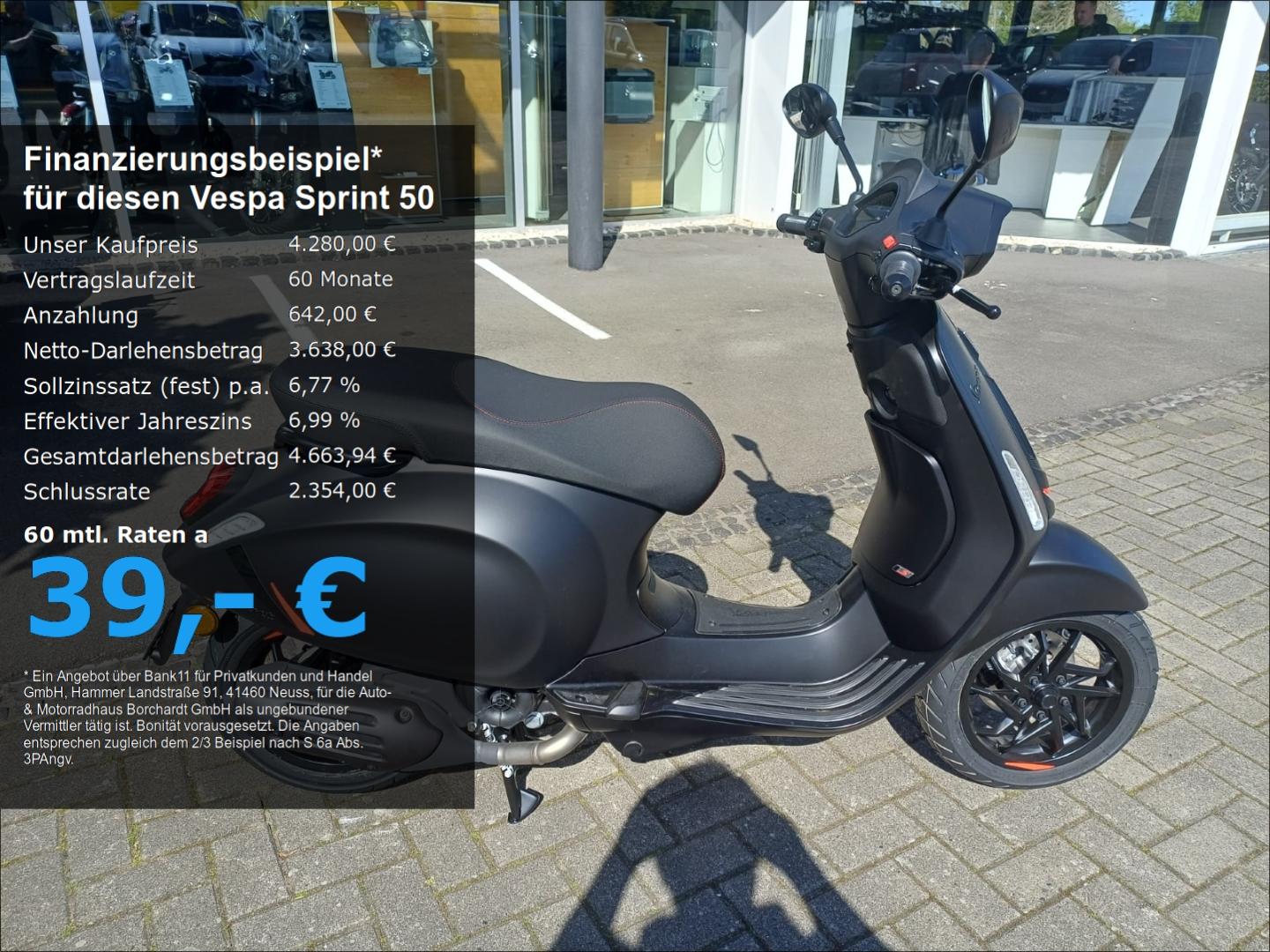 Vespa Sprint 50 *LED*3PS*Schwarz*