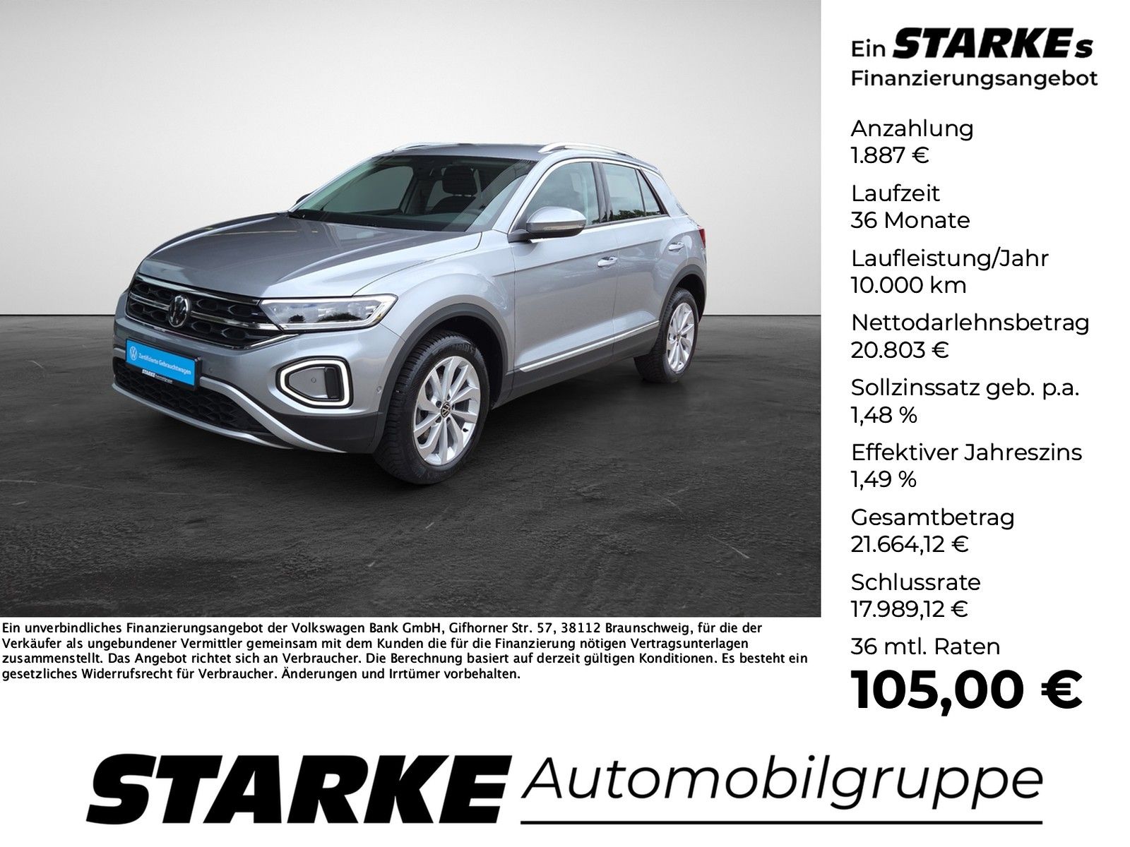 Volkswagen T-Roc 1.0 TSI Style LED Navi LightAssist ACC foto 1